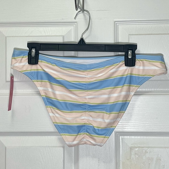 Ninety-Nine Women’s Striped Cinch Back Hipster Swimsuit Bottom Size XL. NWT - Picture 2 of 3